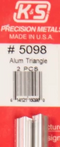 K&S 5098 ALUM TRIANGLE TUBE (2 PIECES)