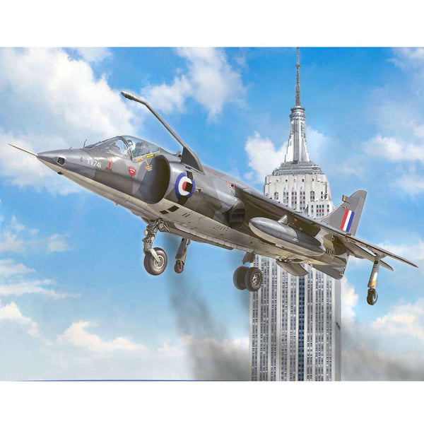 ITALERI 1435 HARRIER GR.I TRANSATLANTIC AIR RACE 50TH ANNIVERSARY 1:72 PLASTIC MODEL KIT