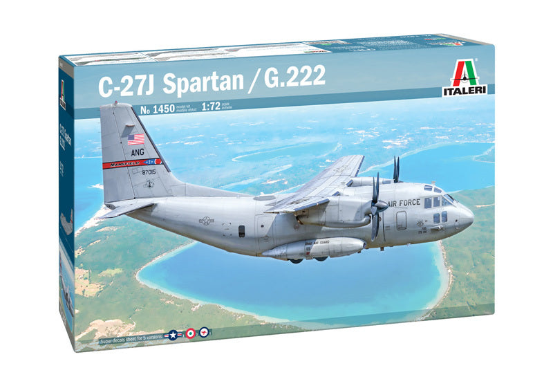 ITALERI 1450 C-27J SPARTAN G.222 1/72 SCALE PLASTIC MODEL KIT