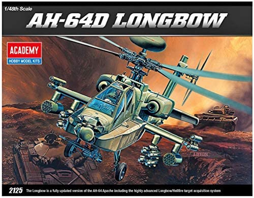 ACADEMY 12268 AH-64D LONGBOW 1:48 PLASTIC MODEL KIT