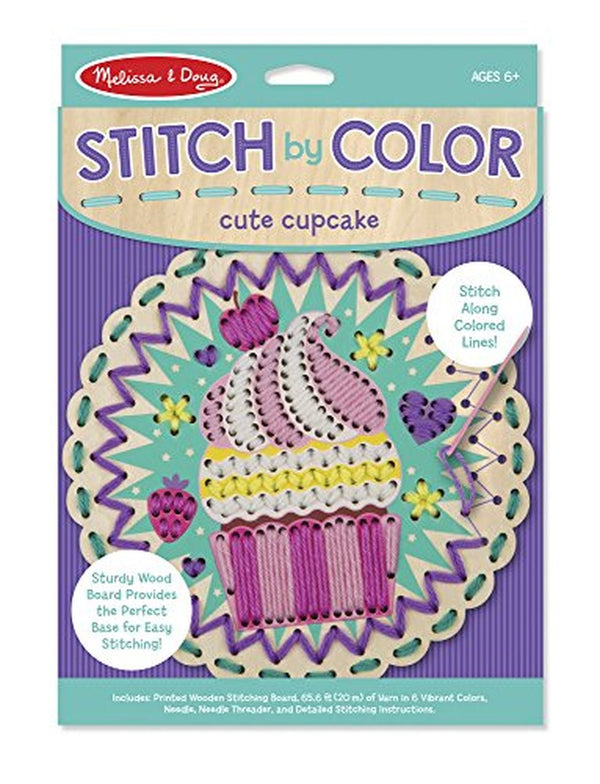 MELISSA AND DOUG 8919 STITCH BY COLOR CUTE CUPCAKE