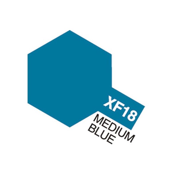 TAMIYA XF-18 ACRYLIC MEDIUM BLUE PAINT 10ML