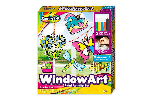 CREATIVE KIDS WINDOW ART PAINT ACTIVITY SET