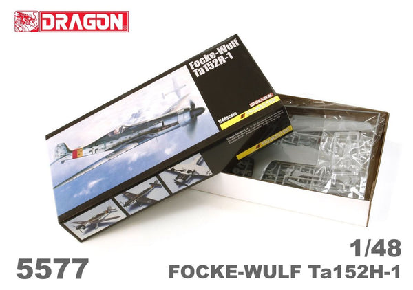 DRAGON 5577 FOCKE-WULF TA152H-1 1/48 SCALE PLANE PLASTIC MODEL KIT