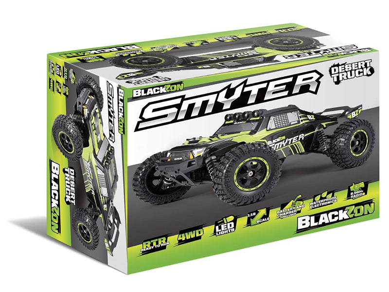 BLACKZON BZ540110 SMYTER 4WD MONSTER TRUCK 1/12 INCLUDES BATTERY AND CHARGER - GREEN