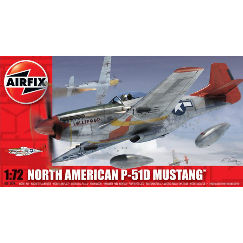 AIRFIX A01004 NORTH AMERICAN P-51D MUSTANG 1:72 PLASTIC MODEL PLANE