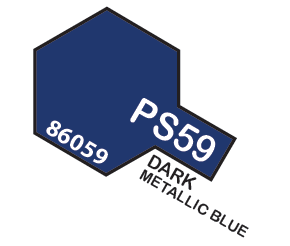 TAMIYA PS-59 DARK METALLIC BLUE POLYCARBONATE AEROSOL SPRAY PAINT 100ML