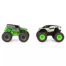 SPIN MASTER MONSTER JAM 6055949XX COLOUR CHANGE 1/64 SCALE DIECAST TOY TRUCKS 2PK GRAVE DIGGER AND ALIEN INVASION