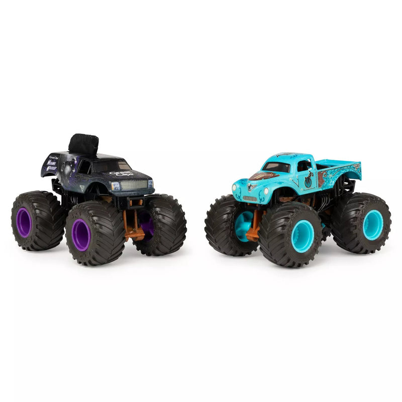 SPIN MASTER MONSTER JAM 6055949XX COLOUR CHANGE 1/64 SCALE DIECAST TOY TRUCKS 2PK MOHAWK WARRIOR WHIPLASH