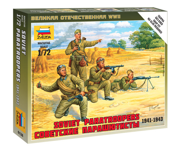 Zvezda 6138 1/72 Soviet Paratroops Plastic Model Kit