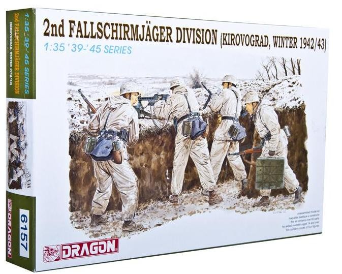 DRAGON 6157 2ND FALLSCHIRMJAGER DIVISION KIROVOGRAD WINTER 1942/43 FIGURES 1/35 SCALE PLASTIC MODEL KIT