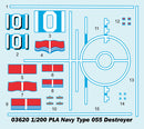 TRUMPETER 03620 PLA NAVY TYPE 055 DESTROYER 1/200 SCALE BATTLESHIP PLASTIC MODEL KIT