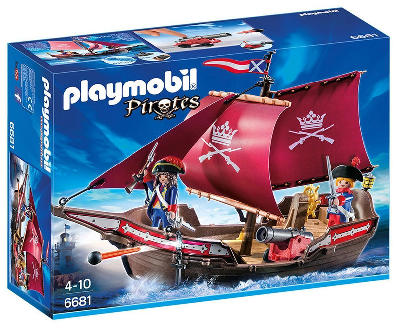 PLAYMOBIL 6681 SOLDIERS CANNON BOAT