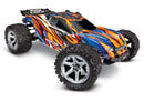TRAXXAS 67076-4ORNG 4X4 VXL RUSTLER BRUSHLESS RTR 1/10 SCALE STADIUM TRUCK ORANGE - REQUIRES BATTERY AND CHARGER