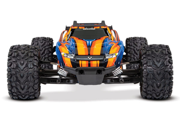 TRAXXAS 67076-4ORNG 4X4 VXL RUSTLER BRUSHLESS RTR 1/10 SCALE STADIUM TRUCK ORANGE - REQUIRES BATTERY AND CHARGER