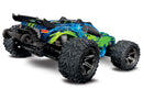 TRAXXAS 67076-4-GREEN RUSTLER 4x4 VXL BRUSHLESS - BATTERY AND CHARGER NOT INCLUDED