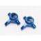 TRAXXAS 6837X STEERING BLOCKS BLUE ANODIZED ALUMINUM SLASH 4X4