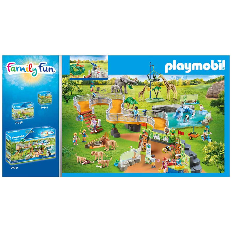 PLAYMOBIL 70343 FAMILY FUN OUTDOOR LION ENCLOSURE