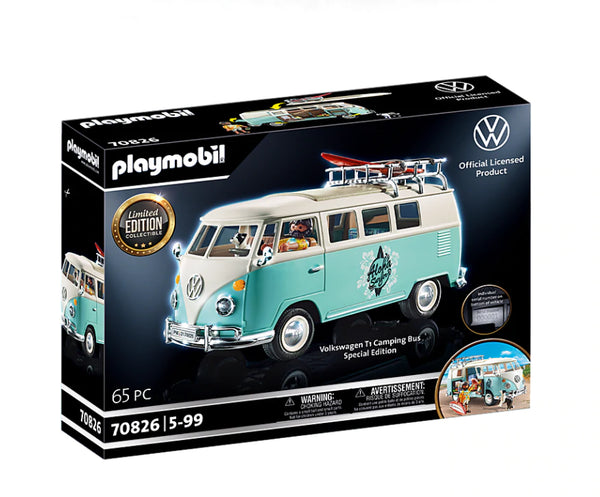 PLAYMOBIL 70826 LIMITED EDITION COLLECTIBLE VOLKSWAGEN T1 CAMPING BUS