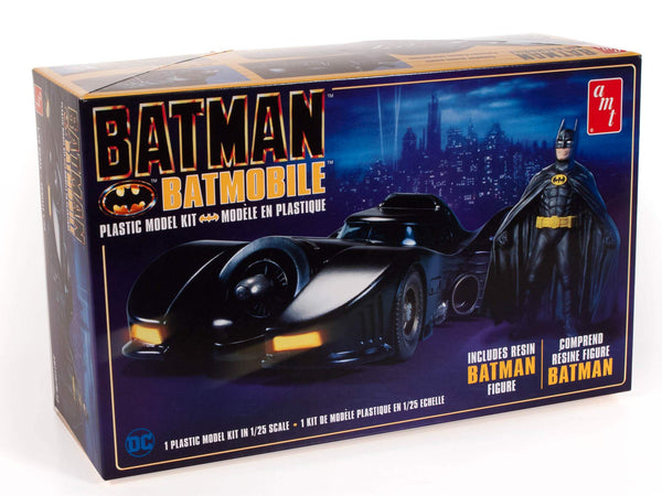 AMT 1107M BATMAN 1989 BATMOBILE INCLUDES A RESIN BATMAN FIGURE 1/25 SCALE PLASTIC MODEL KIT