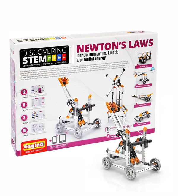 ENGINO DISCOVERING STEM - NEWTONS LAWS INERTIA, MOMENTUM, KINETIC & POTENTIAL ENERGY MASTER ENGINEERS