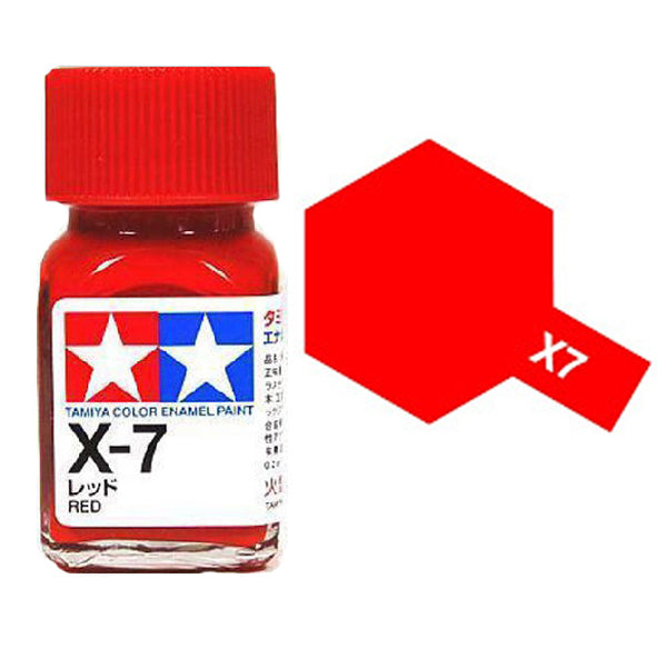 TAMIYA 80307 X-7 ENAMEL RED PAINT 10ML