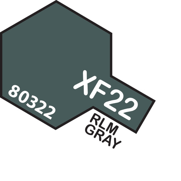 TAMIYA XF-22 ENAMEL FLAT RLM GREY PAINT 10ML