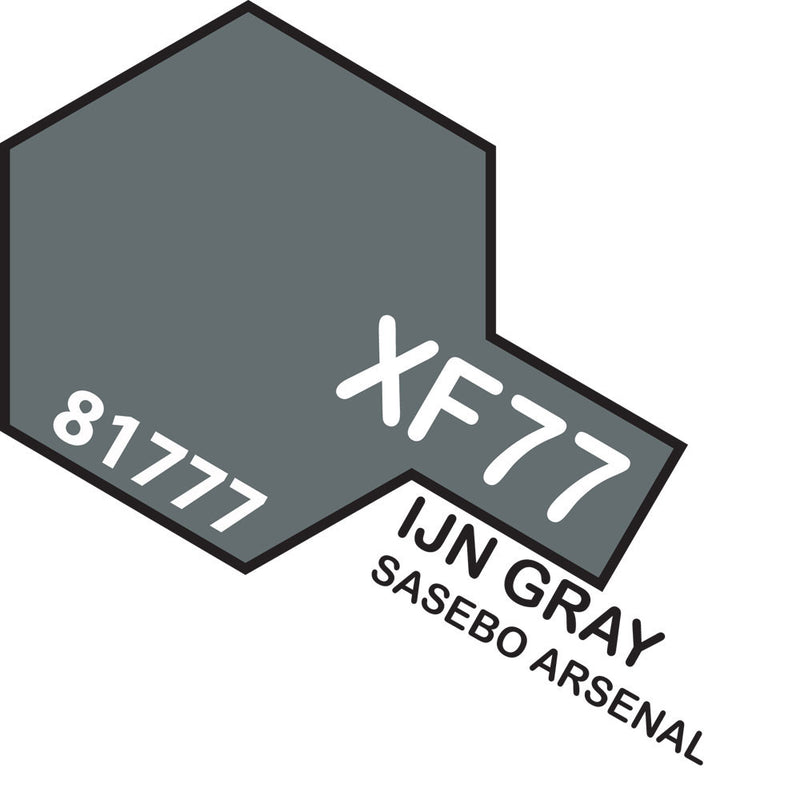 TAMIYA XF-77 ACRYLIC IJN GREY PAINT 10ML