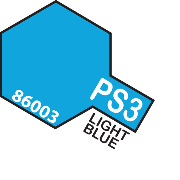 TAMIYA PS-3 LIGHT BLUE POLYCARBONATE AEROSOL SPRAY PAINT 100ML