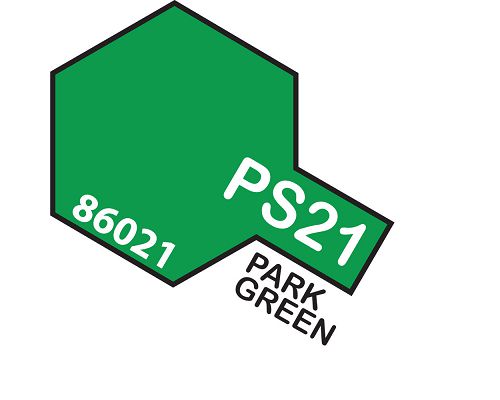 TAMIYA PS-21 PARK GREEN POLYCARBONATE AEROSOL SPRAY PAINT 100ML