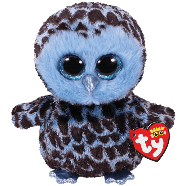 TY BEANIE BOOS YAGO BLUE OWL REGULAR