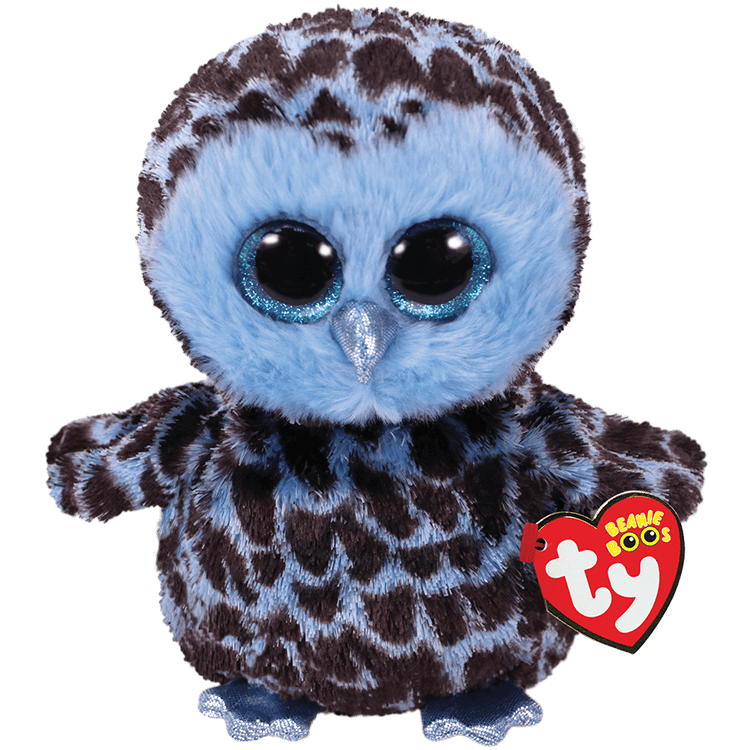 TY BEANIE BOOS YAGO BLUE OWL REGULAR