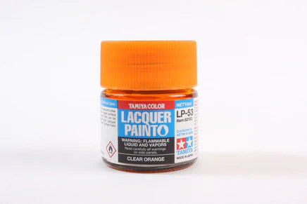 TAMIYA LP-53 CLEAR ORANGE LACQUER PAINT 10ML