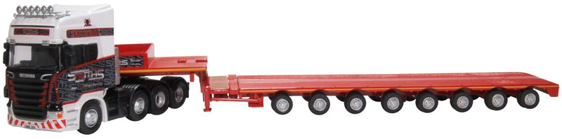 OXFORD 76SCA05LL SCANIA TOPLINE NOOTEBOOM LOW LOADER SMITHS BRIDGEND 1/76 SCALE OO SCALE DIECAST COLLECTABLE