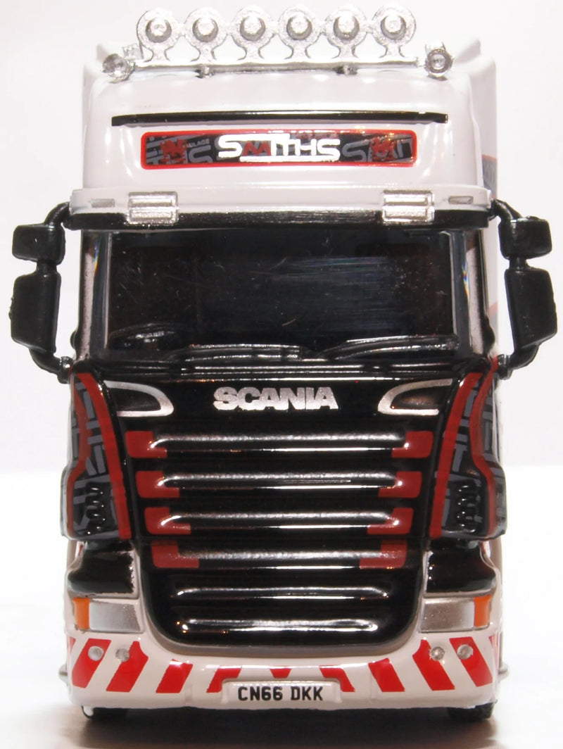 OXFORD 76SCA05LL SCANIA TOPLINE NOOTEBOOM LOW LOADER SMITHS BRIDGEND 1/76 SCALE OO SCALE DIECAST COLLECTABLE