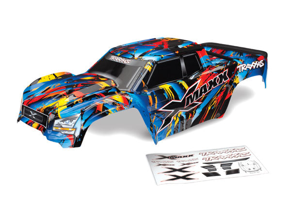 TRAXXAS 7711T X MAX ROCK AND ROLL WITH BODY WASHERS AND ROLL CAGE 1/5 SCALE PRINTED POLYCARBONATE BODY