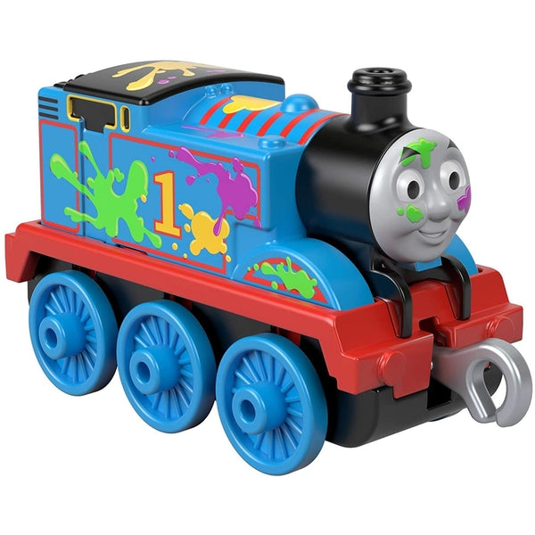 THOMAS AND FRIENDS TRACK MASTER PAINT SPLAT THOMAS SMALL ENGINE PUSH ALONG