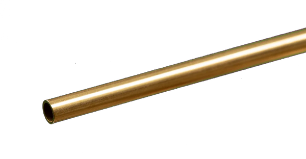 K&S 8128 ROUND BRASS TUBE 5/32 X .014