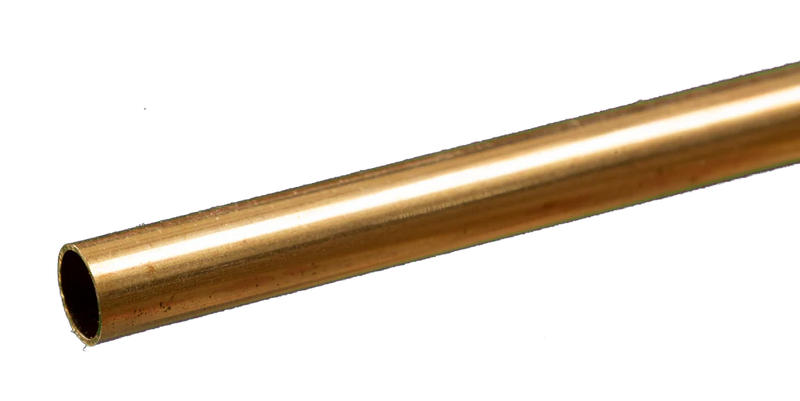 K&S 8131 BRASS ROUND TUBE 1/4 X .014