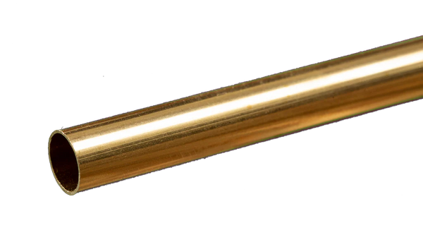 K&S 8134 BRASS ROUND TUBE 11/32 X .014 (8.73MM)