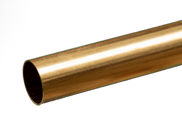 K&S 8139 BRASS ROUND TUBE 1/2 INCH X .014