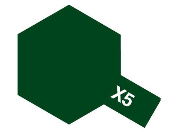 TAMIYA X-5 ENAMEL GREEN PAINT 10ML