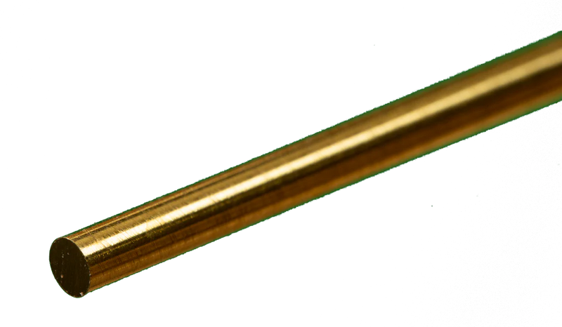 K&S 8164 SOLID BRASS ROD 1/8 (3.18MM)