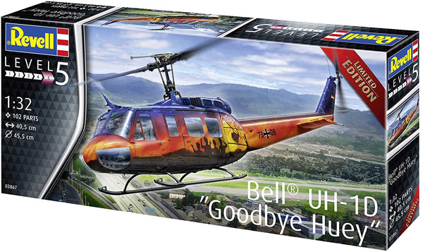 REVELL 03867 BELL UH-1D GOODBYE HUEY 1/32 SCALE PLASTIC MODEL KIT