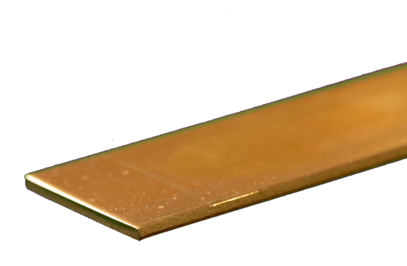 K&S 8249 BRASS STRIP 0.064INCH x 2INCH x 12INCH 1 PIECE