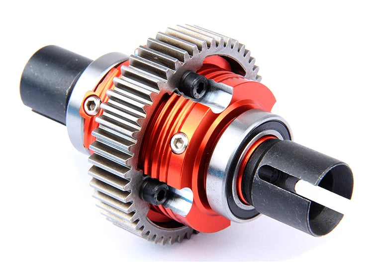 ROVAN 851271 DIFF COMPLETE WITH CNC CASES - RED