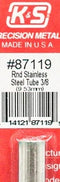 K&S 87119 STAINLESS STEEL TUBE 3/8 9.53MM