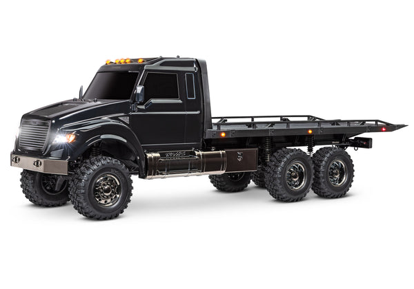 TRAXXAS 88086-84 TRX6 REMOTE CONTROL FLATBED TRUCK WITH WINCH BLACK ULTIMATE RC HAULER