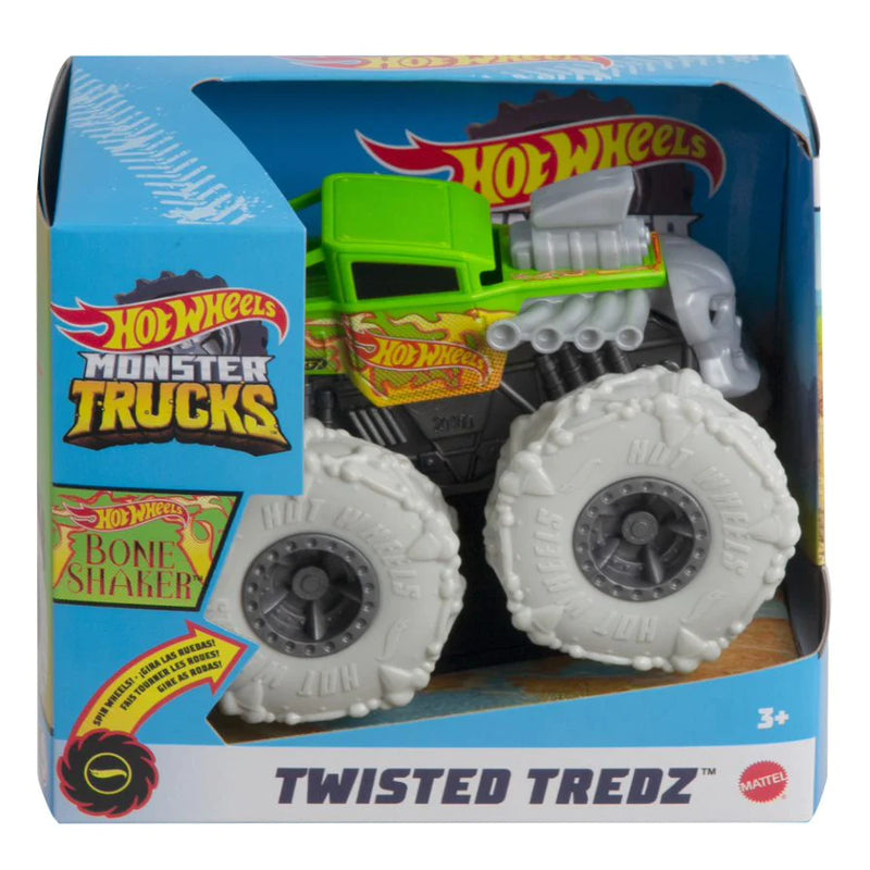 HOT WHEELS MONSTER TRUCKS TWISTED TREDZ BONE SHAKER