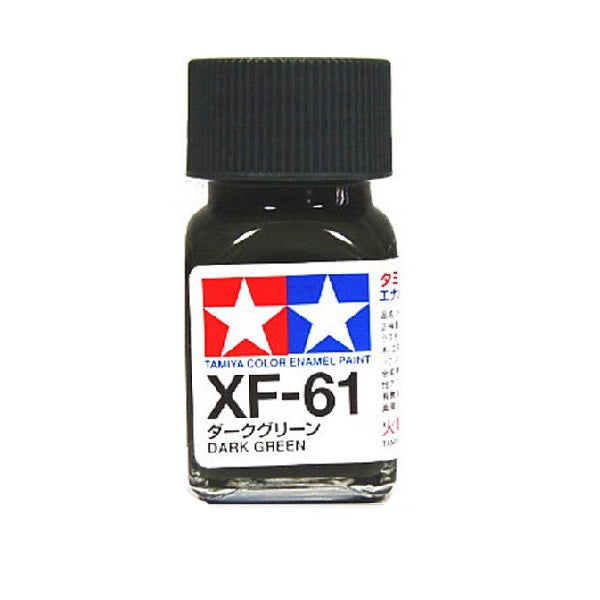 TAMIYA XF-61 ENAMEL FLAT DARK GREEN PAINT 10ML